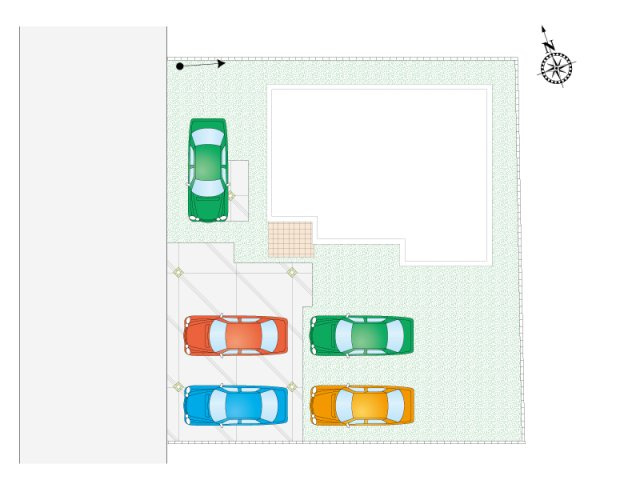 【館林市富士原町全1区画　区画図】
敷地面積221.77㎡(67.08坪)
建物面積109.30㎡(33.06坪)
駐車5台駐車可能！！