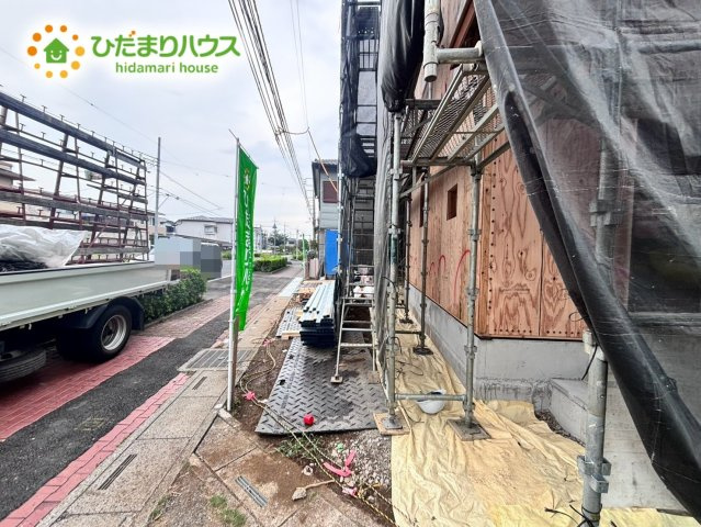 上尾緑丘第2期　新築戸建　ハートフルAの前面道路含む現地写真|9/3　撮影