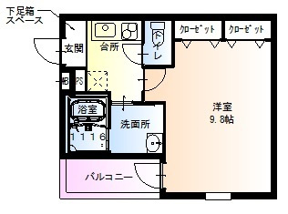 フジパレス平野南Ⅲ番館の間取り