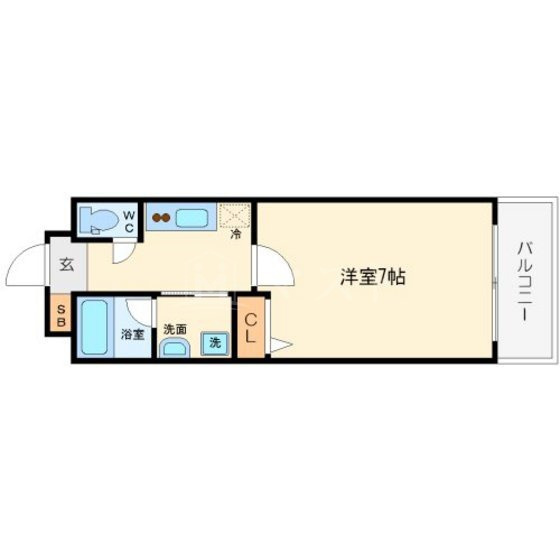 オーロラタワー難波の間取り