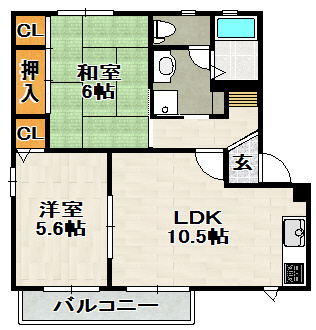 シャーメゾン川面の間取り