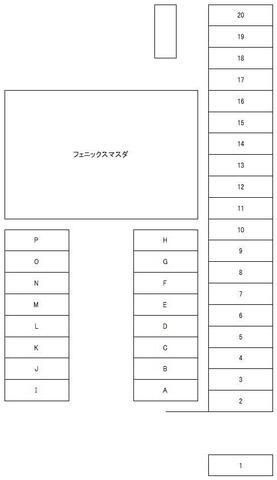 アイフェニックスマスダの駐車場