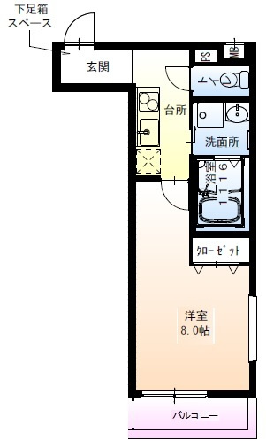 フジパレス平野上町Ⅱ番館の間取り