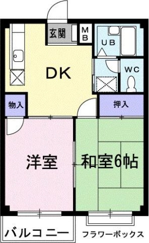 エルディム西Ａの間取り