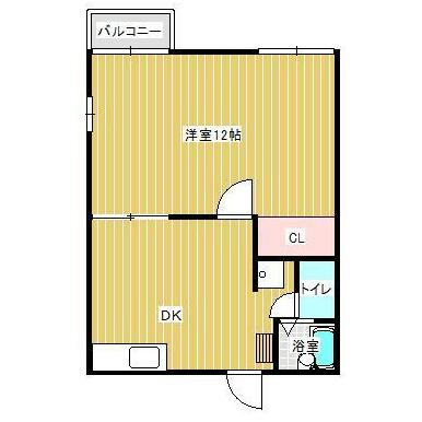 リクラス八楠Cの間取り