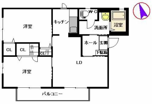 アイビー　Ｂ棟　の間取り