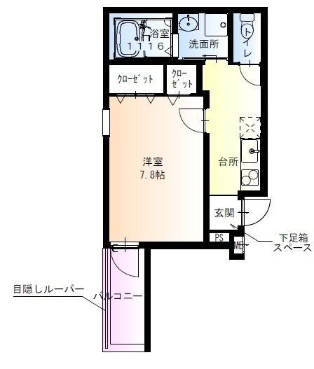 フジパレス平野上町ウエストの間取り