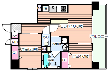 【間取り】 | Blu Fortuna扇町