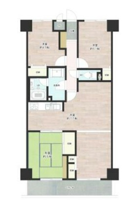 【間取り】 | アーバンシティ中石田 中古マンション | 外観もきれいです