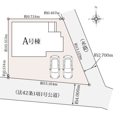 入間市野田　新築戸建　ハートフルタウンの区画図