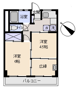 伊豆山コーポラスの間取り