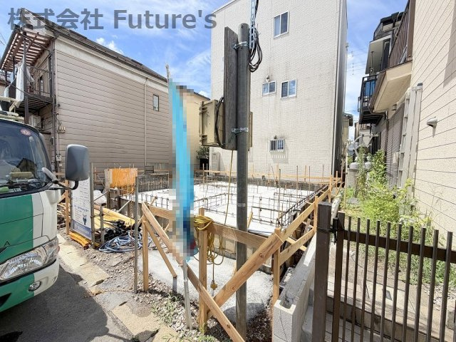 三郷市鷹野3丁目　新築戸建の外観|現地の写真になります。