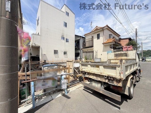 三郷市鷹野3丁目　新築戸建の外観|現地の写真になります。