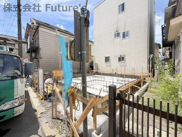 三郷市鷹野3丁目　新築戸建の外観|現地の写真になります。
