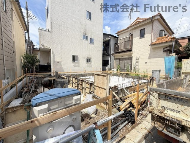 三郷市鷹野3丁目　新築戸建の外観|現地の写真になります。