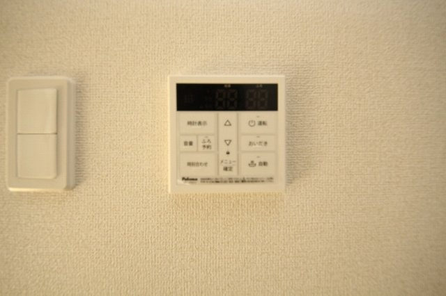 （仮称）千渡アパートのセキュリティ|給湯器パネルです