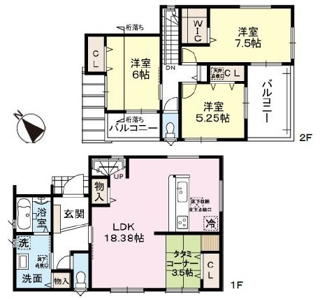 【間取り】 | 桃山台1丁目　新築戸建