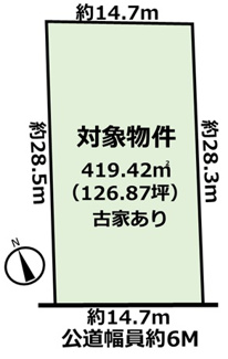 【土地図】 | 岡崎市鴨田町字山畔土地