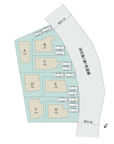 【区画図】 | 綾瀬市深谷中2丁目 新築戸建 全7棟