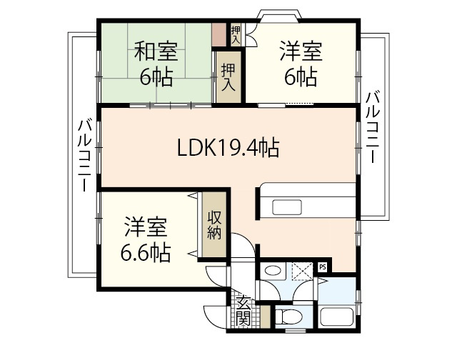 【間取り】 | サンビレッジ江並