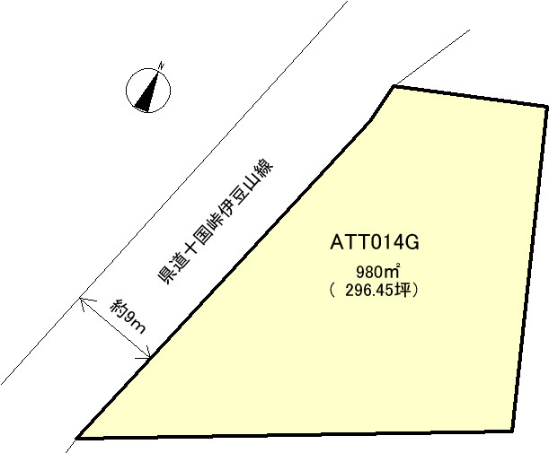 熱海市　伊豆山の土地図