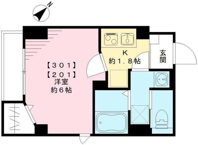 ＭＴレジデンス早稲田の間取り