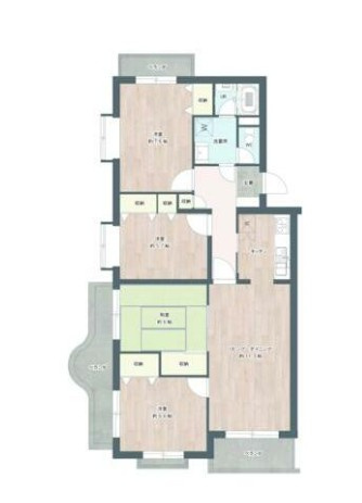 【間取り】 | チュリス川合 中古マンション | 効率的かつ暮らしのことをしっかり考えた間取りです
