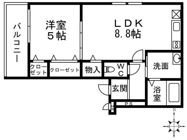 フジパレス城北町の間取り