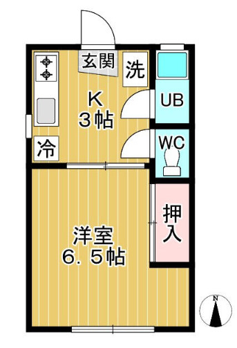 コーポ谷の間取り