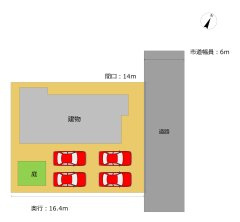 【区画図】 | 大館市釈迦内字高館下8-27・中古住宅☆期間限定現況販売☆