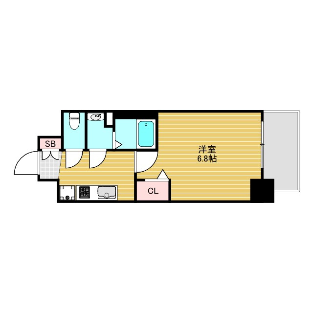 レシオス新大阪NORTHの間取り