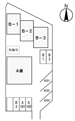 【区画図】 | グランドール原尾島　B　