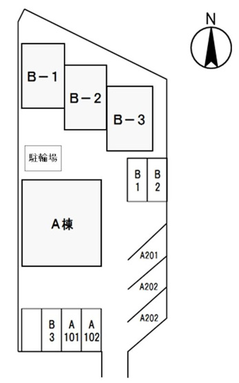 【区画図】 | グランドール原尾島　B　
