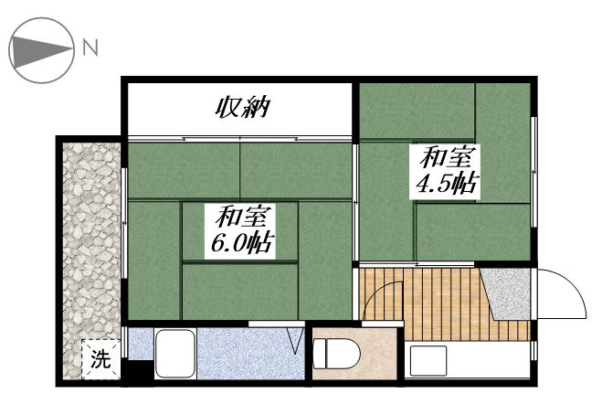 ビレッジハウス郷地3号棟の間取り
