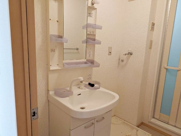 グランミールB棟の洗面所