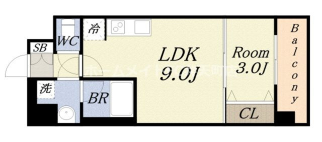 【間取り】 | スプランディッド弁天町WEST