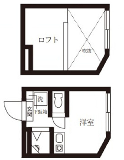 【間取り】 | アパートメンツ東京西小岩 | 間取りです。