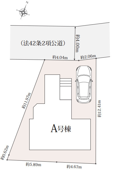 狭山市東三ツ木　新築戸建　ハートフルタウン　の区画図