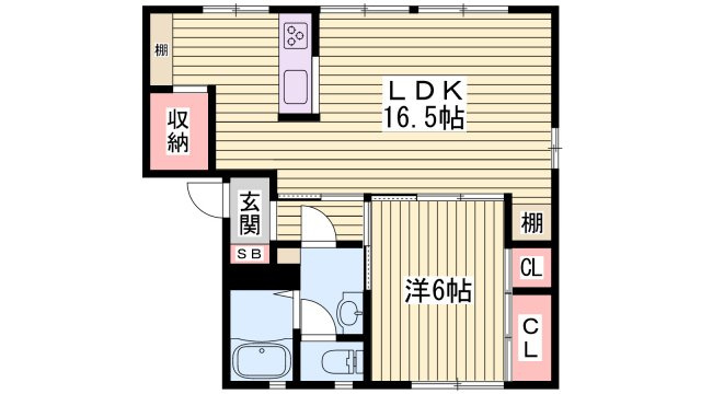 アイクスコートＫの間取り