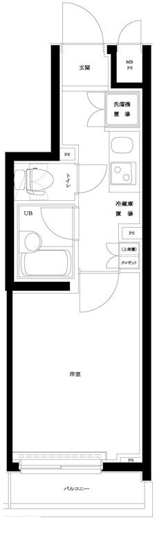 ルーブル多摩川伍番館 の間取り|間取りです。