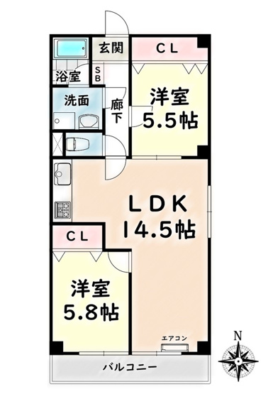 【間取り】 | ランドハウス汐路【名古屋市賃貸・オートロック】