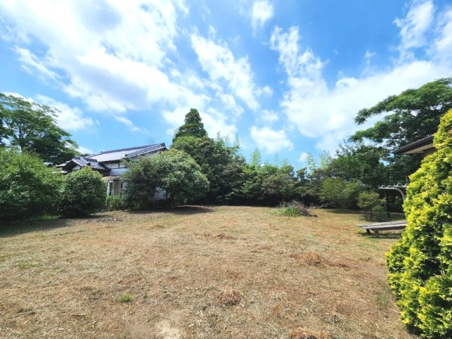 大網白里市南横川　平屋中古戸建の庭|敷地約253坪 3LDK平屋　自然豊かな田園地帯 家庭菜園が可能です