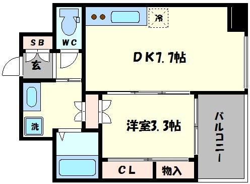 アリス・マナーガーデン谷町の間取り|アリス・マナーガーデン谷町　間取り