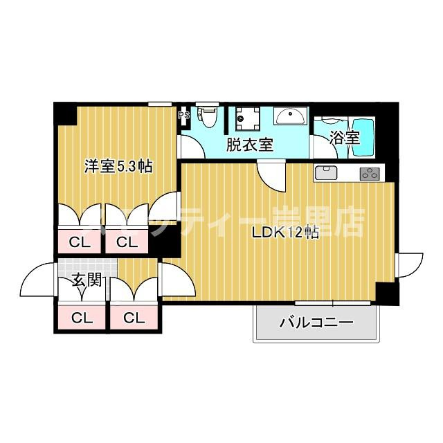 日宝ライフ岸里の間取り