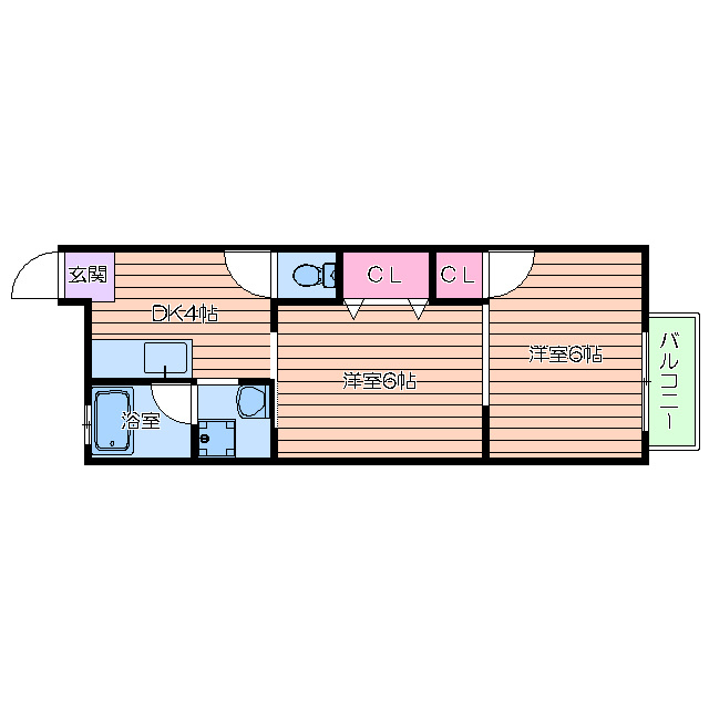 プルシャン天神橋の間取り