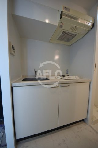 コスモリード谷町六丁目のキッチン|ドゥーエ谷町　ガスコンロ１口の独立キッチン