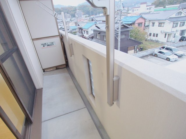 フラット府中のバルコニー