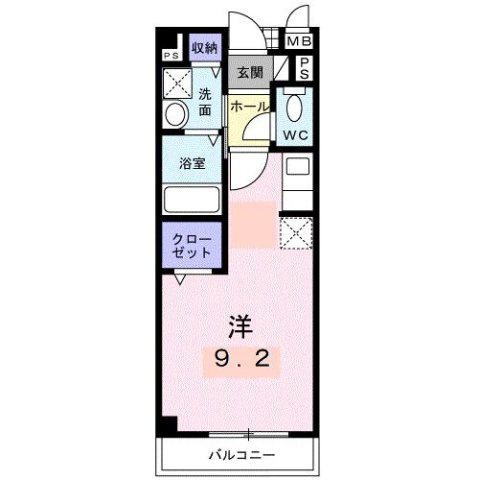 カーサ木太Ⅱの間取り
