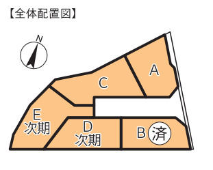藤沢市稲荷１丁目　新築戸建　A号棟の区画図