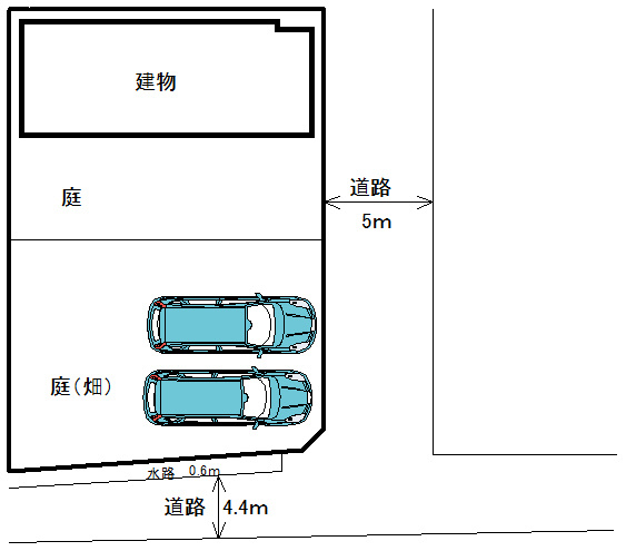 関市上白金の区画図